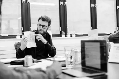 Presenting mini storyboards during a Product Design workshop. Courtesy of Francis Augusto.